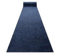 Tapis de course SOFTY plaine couleur unie bleu foncé 80cm 80x850 cm