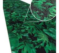 Tapis de cuisine antidérapant - Tapis de couloir - Protège le sol - Facile d'entretien - Lavable - 300 x 52 cm - Motifs tropicaux - Tapis de cuisine antidérapant, facile à nettoyer, motifs tropicaux,