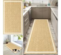 Tapis de Cuisine Devant Evier 100 x 140 cm Tapis de Couloir Long Tapis Passage Antidérapant Lavable Tapis de Entrée Intérieur Tapis Poil Ras Decoration pour Cuisine Chambre Couloir Passage Chambre