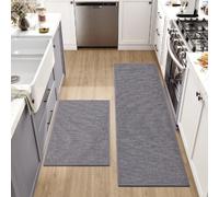 Tapis de Cuisine - Devant Évier Gris 45x70 + 45x120