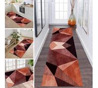 Tapis de Cuisine Devant evier Long Lavable antiderapant Tapis de Passage Couloir Moderne 70X140CM Orange Rouge Clair Noir Salon Chambre d'enfant Hall Paillassons d'entrée intérieurs Largeur 40-120cm