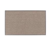 Tapis de cuisine en lin - Tapis antidérapant avec envers en caoutchouc - Résistant à l'huile et à l'eau - 44 x 120 cm - Gris