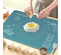 Tapis de cuisine en silicone, rouleau de papier essuie-tout anti-éclaboussures, grand format, 60 x 40 cm, protection de cuisine en silicone à bords relevés, tapis de protection pour la cuisson et les 
