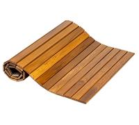 Tapis de cuisine en teck, dimensions 41x82 cm, antidérapant, avec dos en caoutchouc