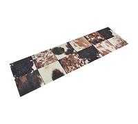 vidaXL Tapis de cuisine Lavable impression peau d'animal antidérapant imperméable 45x150 cm