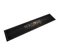 Tapis de cuisine lavable texte Coffee 60x300 cm velours