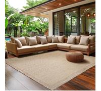 Tapis de Cuisine Uni - SIMPEX - 60 x 100 cm - Résistant aux Intempéries - Beige