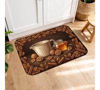 Tapis de cuisine vintage rustique pour sol, tapis doux sur le thème de la cuisson des biscuits, tapis doux et confortable, lavable pour éviers de cuisine, buanderie, salle de bain, 40,6 x 61 cm