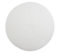 Tapis de cuisson à riz en silicone résistant à la chaleur pour cuiseur commercial qui empêche l'adhérence et les brûlures - Couleur blanche - 18 cm à 40 cm - Outil de cuisine réutilisable pour