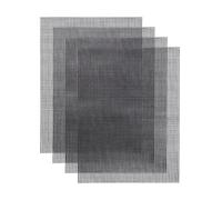 Tapis de Cuisson Barbecue Anti-adhésif 4 Pièces 40x30cm, réutilisable et découpable, cuit viande légumes uniformément, pour gril gaz électrique charbon