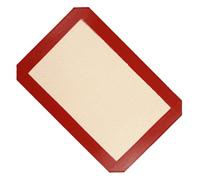 Tapis de cuisson en silicone de qualité professionnelle 30x21 cm bords coupés pour biscuits, pain, pâtisseries, entretien facile, tapis de cuisson en silicone efficace