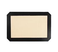 Tapis de cuisson en silicone de qualité professionnelle 30x21 cm bords coupés pour biscuits, pain, pâtisseries, entretien facile, tapis de cuisson en silicone efficace