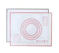 Tapis de cuisson en silicone, plaque, machine à pâte pizza, pâtisserie, ustensiles cuisine, tapis rouler antiadhésif pour Biscuits,Pâte à Pizza(Red,30X40cm)