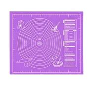 Tapis de cuisson en silicone, tapis pétrissage, pâte, machine à pizza, outils cuisine antiadhésifs, ustensiles, accessoires pour Biscuits,Pâte à Pizza(Purple,40x30cm)