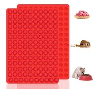 Tapis de cuisson pour biscuits pour chiens, tapis de cuisson en silicone 2 pièces en forme de demi-sphère, moule réutilisable pour la confection de friandises maison pour chiens, de chocolat, de gelée