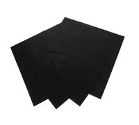 Tapis de Cuisson Propre pour Cuisinière à Gaz Noir 27cm 4 Pcs | Fibre de Verre, Réutilisable, Protège la Surface, Usage Domestique pour Brûleur