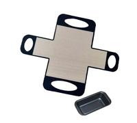 Tapis de cuisson réutilisable pour pâtisserie avec intérieur en, détail du cadre surélevé, aide à la pâte à pain pour un usage domestique, tapis de préparation de pâtisserie, four réutilisable