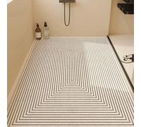 Tapis de douche antidérapant, 50x80 cm, en PVC avec motif "loofah", à séchage rapide et avec trous de drainage