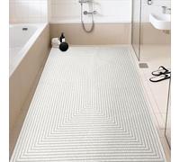 Tapis de Douche Antidérapant, 60 x 120cm Rectangulaire | Tapis de Baignoire en PVC avec Trous D'évacuation, Tapis de Bain à Séchage Rapide pour Les Zones Humides