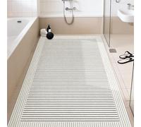 Tapis de Douche Antidérapant, 60 x 120cm Rectangulaire | Tapis de Baignoire en PVC avec Trous D'évacuation, Tapis de Bain à Séchage Rapide pour Les Zones Humides