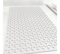 Tapis de douche antidérapant, 60x90 cm, en TPE, de couleur blanche, avec ventouses et orifices de drainage