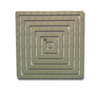 Tapis de douche en polyéthylène, couleur blanche.