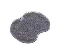 Tapis de douche en silicone avec ventouses antidérapantes pour les pieds et le dos (vert)