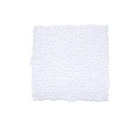 Wenko - Tapis de douche Paradise - antidérapant, ventouses, plastique (TPR), 54 x 54 cm - Blanc