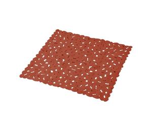 Tapis de douche Paris Prix - Galets Terracotta - 52 x 52 cm