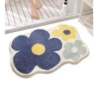 Tapis de douche pour salle de bain, doux, absorbant, à séchage rapide | Tapis de massage des pieds antidérapant absorbant pour décoration de chambre