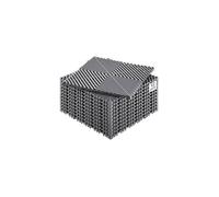 Tapis de drainage emboîtable, 310x310 mm, dalles de sol de drainage modulaire emboîtable, 12 pcs, coussin de sol à épisser en PP
