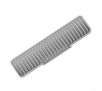 Tapis de drainage en silicone avec bord étroit, poignée de robinet, bac récupérateur d'égouttement, tapis de drainage pour protection d'évier, empêche les éclaboussures d'eau et reste propre (gris, 50