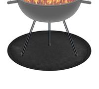Tapis de feu - 91 cm - Tapis en silicone imperméable double face - Tapis de protection ignifuge pour terrasse et four - Pour barbecue en plein air, barbecue, camping, terrasse, balcon, jardin, cour