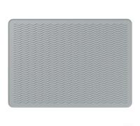 Tapis de Four en Silicone Antiadhésif 70x50cm Protecteur de Fond de Cuisinière Résistant à la Chaleur pour Convection(grey)