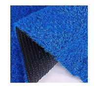 Tapis de gazon artificiel bleu de 3 cm d'épaisseur - Tapis de couloir durable avec trous de drainage pour jardin, aire de jeux et utilisation en intérieur et extérieur, 150 x 300 cm