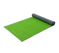 Tapis de Gazon synthétique de Haute qualité avec Trous de Drainage, Facile d'entretien, pour Balcon, terrasse ou Jardin. Dimensions : 1,5 x 10 m (5 x 33 pi).