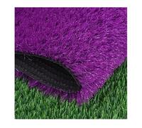 Tapis de Gazon synthétique, Gazon Artificiel Violet pour Animaux de Compagnie - Pelouse synthétique Auto-drainante avec Support en Caoutchouc pour Jardin, école et décoration paysagère (24 x