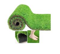 Tapis de Gazon synthétique réaliste pour terrasse, Jardin, Balcon et Parcs - Durable et Facile à Installer (1,5 x 10 m) - Solution paysagère idéale