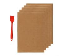 Tapis de Grill pour cuivre 5 33x40cm Antiadhésif Tapis de Grill | pour surface cuivrée antiadhésive, empêche aliments de tomber, pour idéal viandes et légumes fins