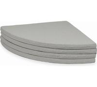 Tapis de jeu 160cm pour enfants, rond, pliable, gris clair