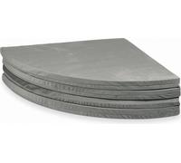 Tapis de jeu 160cm pour enfants, rond, pliable, gris velours