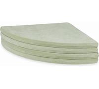 Tapis de jeu 160cm pour enfants, rond, pliable, Velvet Soft, menthe claire
