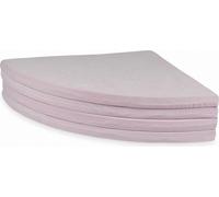 Tapis de jeu 160cm pour enfants, rond, pliable, Velvet Soft, rose clair