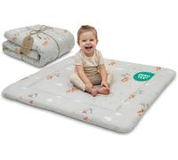 Tapis de Jeu Bébé 100 x 100 cm matelassé - Couverture d'Éveil pliable et lavable à 30 degrés pour Chambre Salon Parc & déplacements - Tapis Enfant certifié Oeko-Tex Peluche