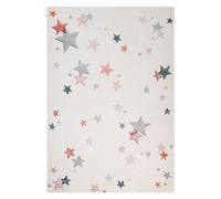 Tapis de Jeu Chambre d'Enfant avec Motif Étoilé 140 x 200 cm en Coton Multi
