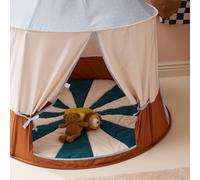 Kid's Concept Tapis de jeu Cirkus Bleu-vert. Ø112x2 cm