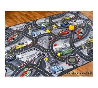 Tapis de jeu Disney Cars - SNAPSTYLE - 100x100 cm - Gris - Pour enfant à partir de 3 ans