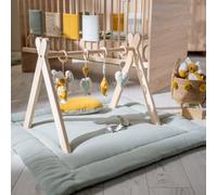 Tapis de jeu en gaze de coton Sauge (100 x 100 cm)