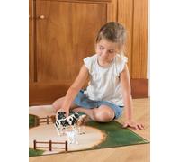 Tapis De Jeu Enfant centre Équestre - Fabriqué En France Multicolore 60X90