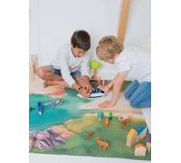 Tapis De Jeu Enfant crique Mystérieuse - Fabriqué En France Multicolore 60X90
